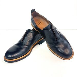 Frye‎ Black Leather Annie Slip-on Loafers Made in Italy Size 5.5